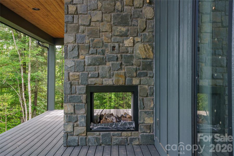 Exterior details and patio area of a home in , Hendersonville (Image 9).