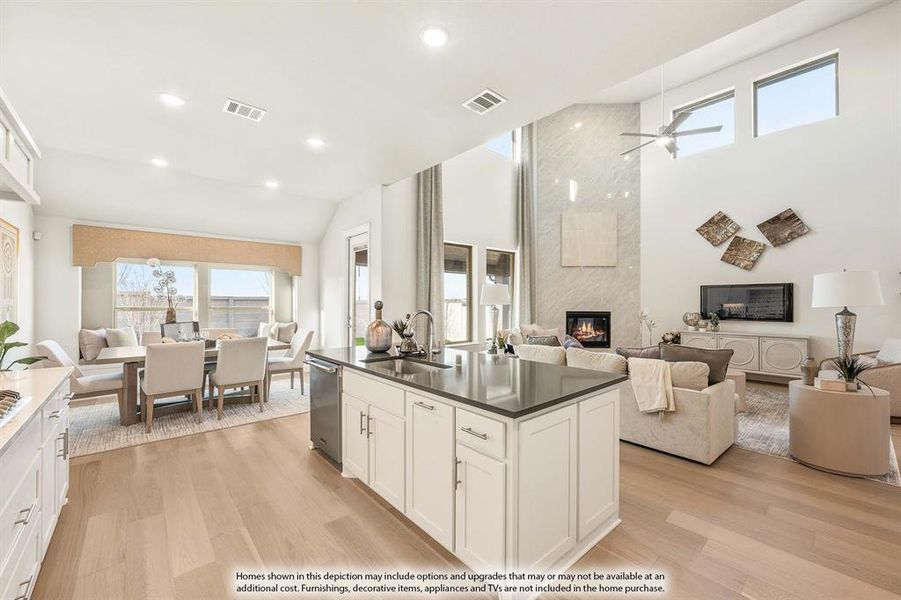 Furnished interior view inside a new home in Ridge Ranch Classic 60, Mesquite (Image 27).