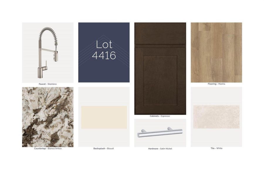 Sample of building materials used in homes in Sorella, Tomball (Image 13).