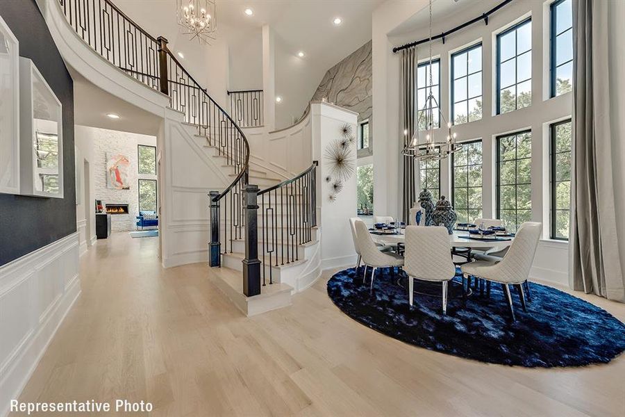 Furnished interior view inside a new home in Justin Crossing, Justin (Image 5).
