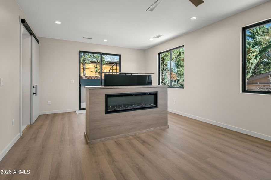 Primary Fireplace w/TV Elevator