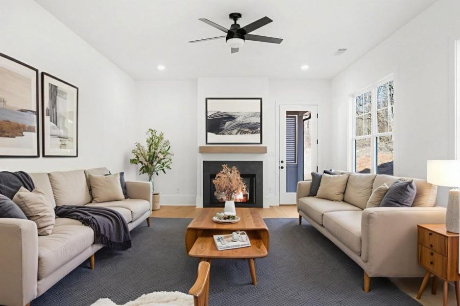 Furnished interior view inside a new home in , Canton (Image 51).