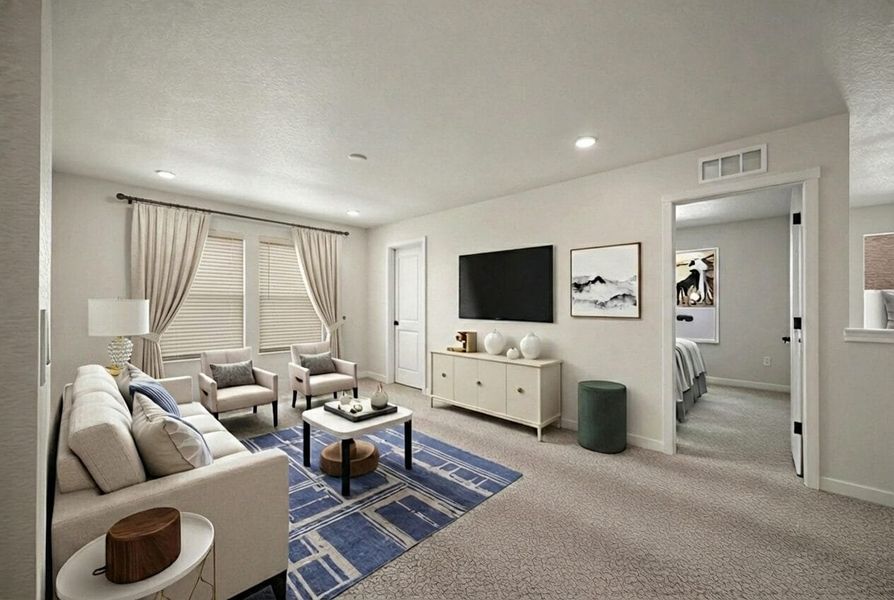 Furnished interior view inside a new home in Aspen Ranch, Fountain (Image 11). Furnished interior view inside a new home in Aspen Ranch, Fountain (Image 11).