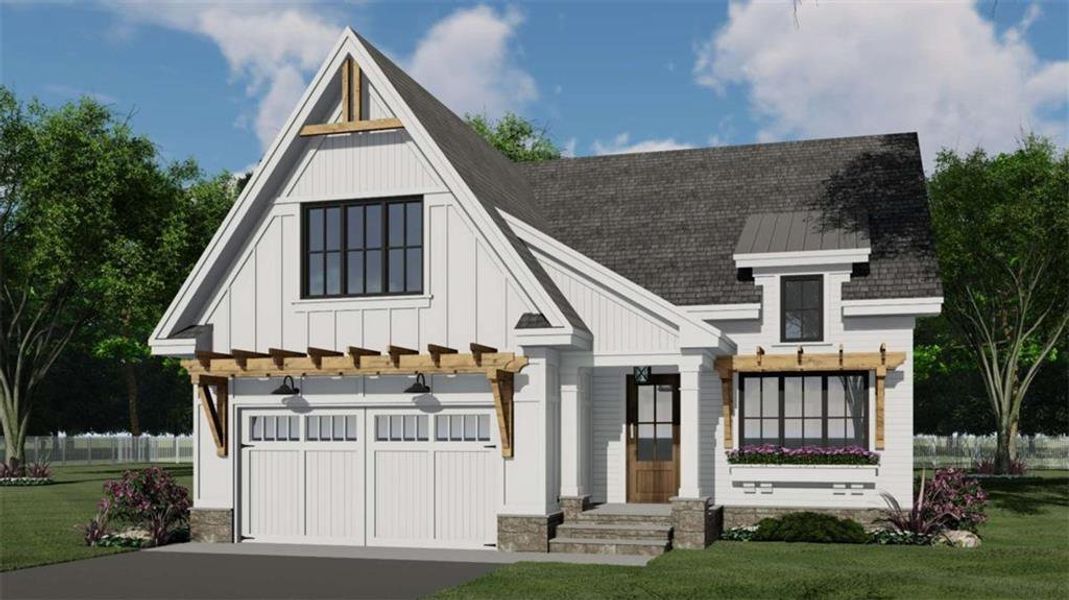 Front exterior of a new home in , Franklin, GA, highlighting curb appeal (Image 28).