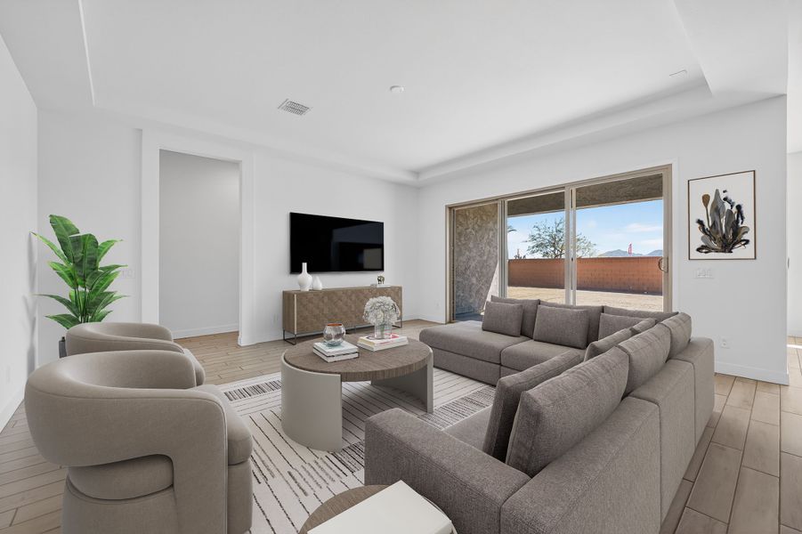Furnished interior view inside a new home in Legado, Queen Creek (Image 4).