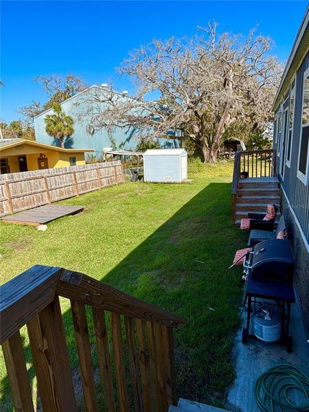 backyard access from laundry room