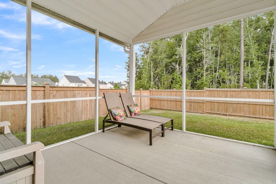 Exterior details and patio area of a home in Heron's Walk at Summers Corner, Summerville (Image 25).