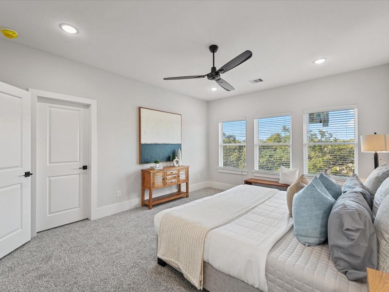 Furnished interior view inside a new home in Skyline Homes at Cavalcade, Houston (Image 17).