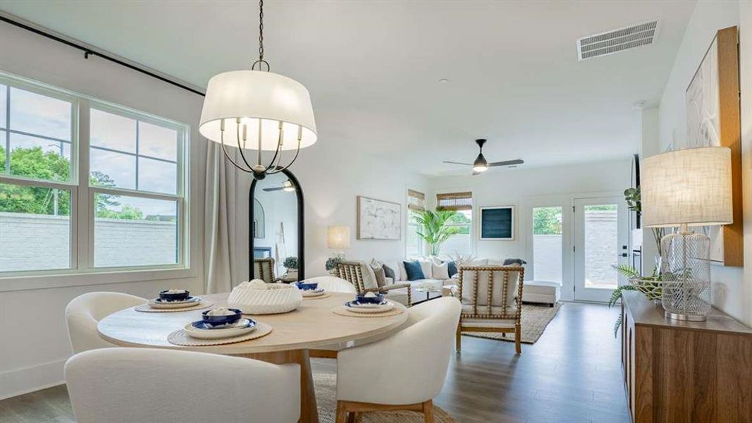 Furnished interior view inside a new home in The Village at Sandy Plains, Marietta (Image 6).