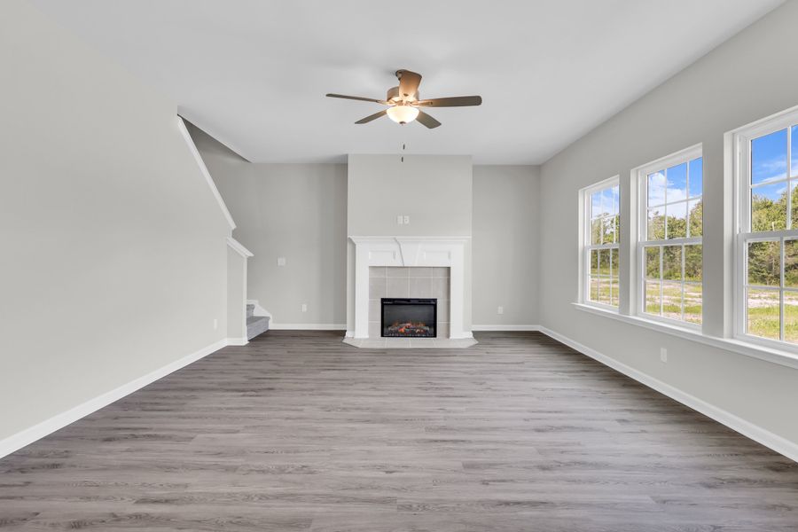 Representative unfurnished interior of a home built from the The Palmyra by RTS Homes in Doctor's Creek, Ludowici (Image 24).