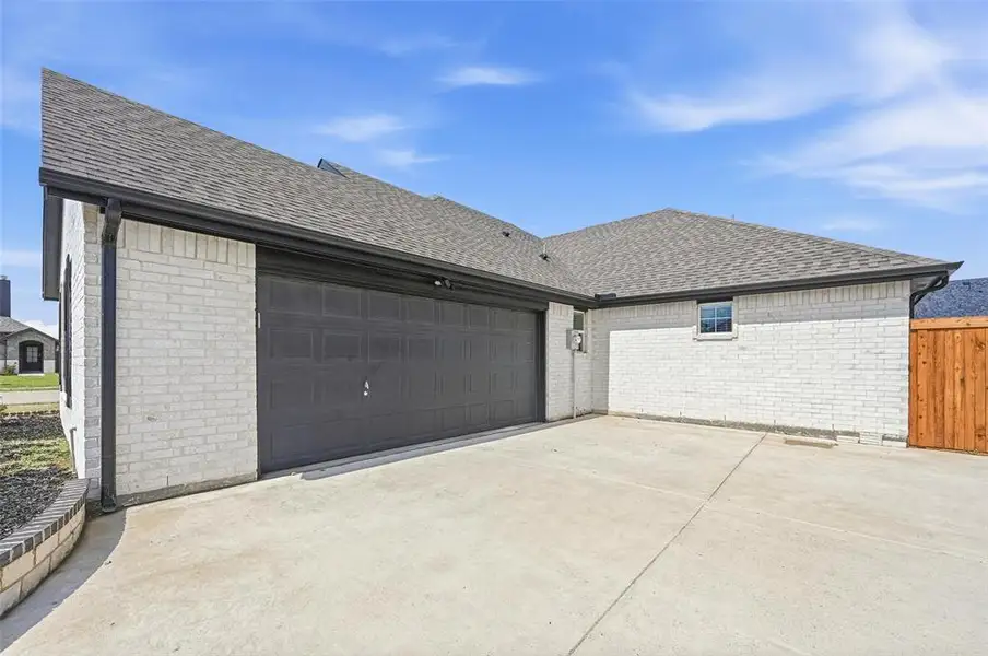 Garage with driveway Garage with driveway