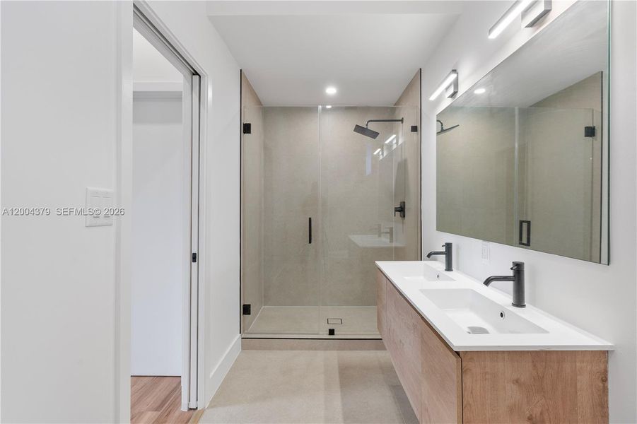 Furnished interior view inside a new home in , Miami (Image 10).