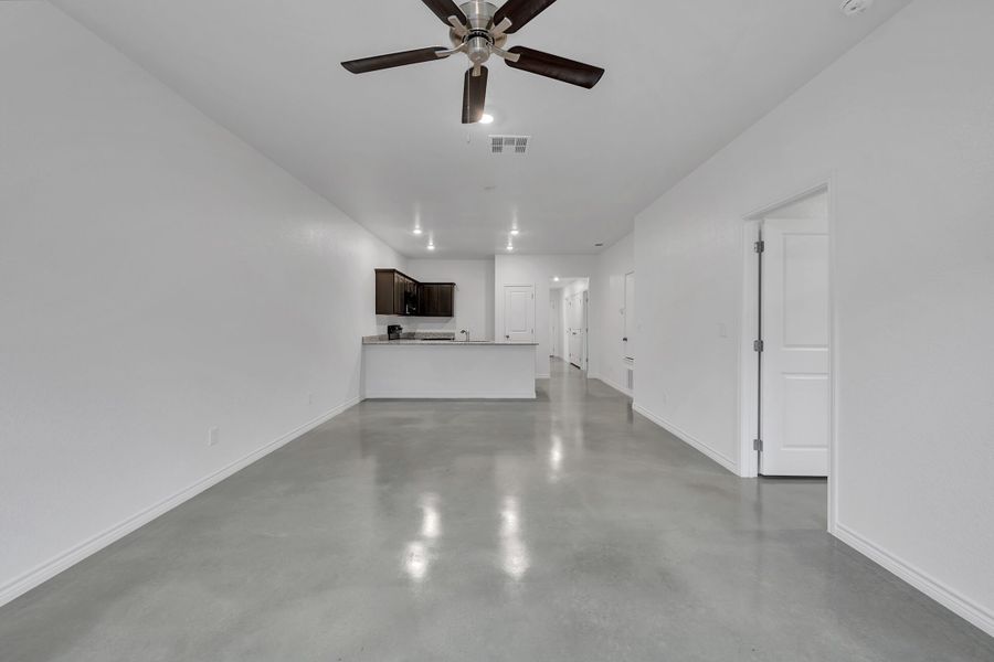 Spacious, unfurnished interior of a new home in College Park Townhomes, Troy (Image 4). Spacious, unfurnished interior of a new home in College Park Townhomes, Troy (Image 4).