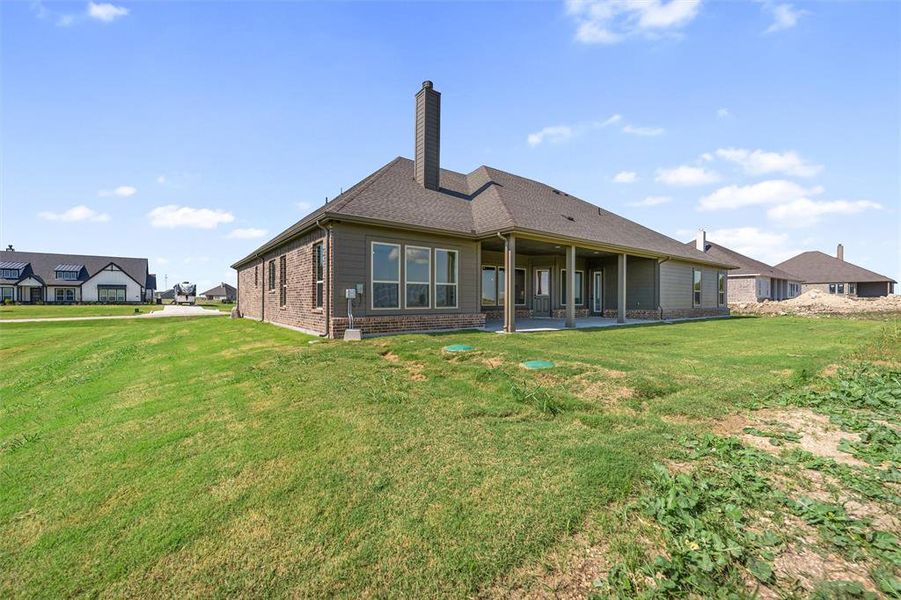 Exterior details and patio area of a home in Rocky Top, Krum (Image 23). Exterior details and patio area of a home in Rocky Top, Krum (Image 23).