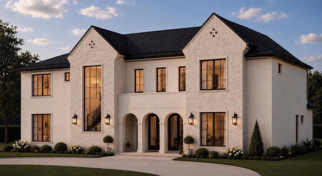 Front exterior of a new home in , Dallas, TX, highlighting curb appeal (Image 1). Front exterior of a new home in , Dallas, TX, highlighting curb appeal (Image 1).