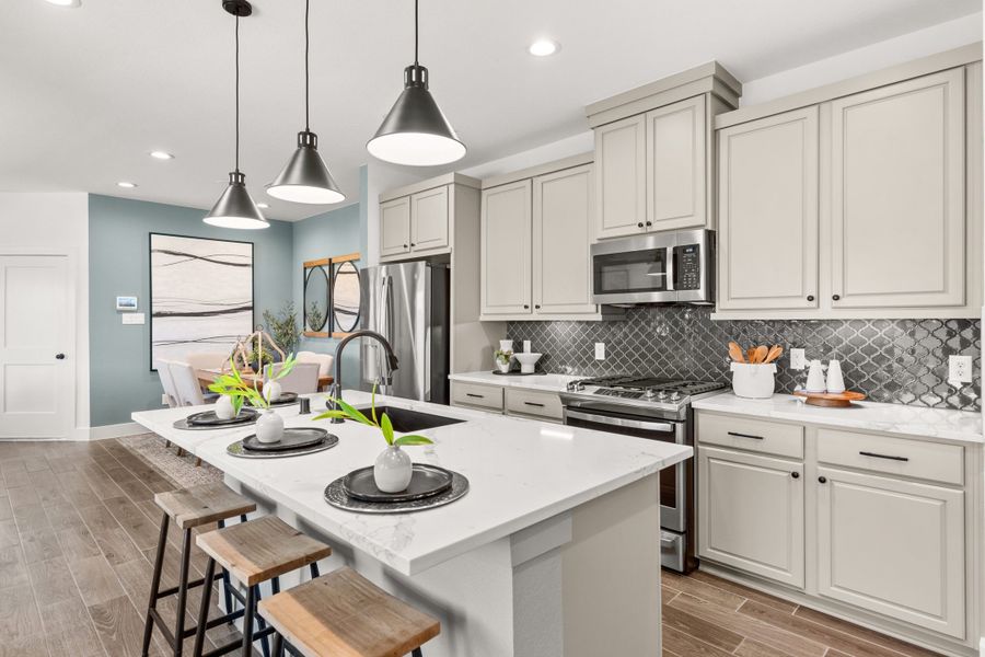 Furnished interior view inside a new home in Meridiana, Manvel (Image 16).