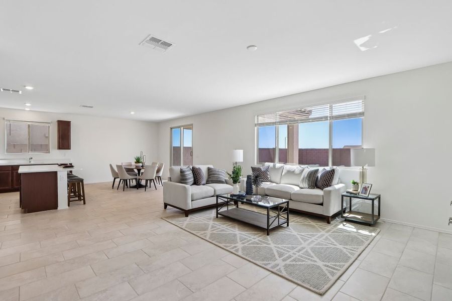 Furnished interior view inside a new home in Skyline Village Enclaves, San Tan Valley (Image 4).