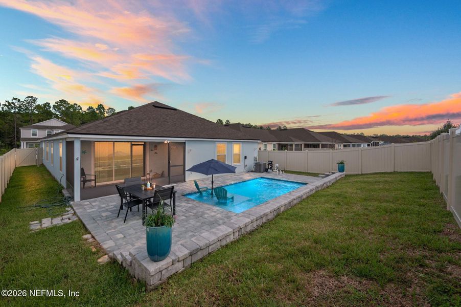 Exterior details and patio area of a home in Dorado at Entrada, St. Augustine (Image 29).