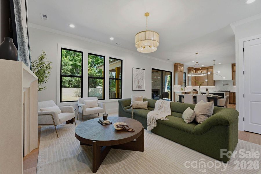 Furnished interior view inside a new home in , Charlotte (Image 10).