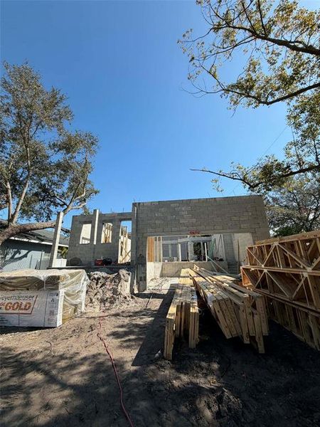 In-progress construction of a new home in , Tampa, FL (Image 13). In-progress construction of a new home in , Tampa, FL (Image 13).