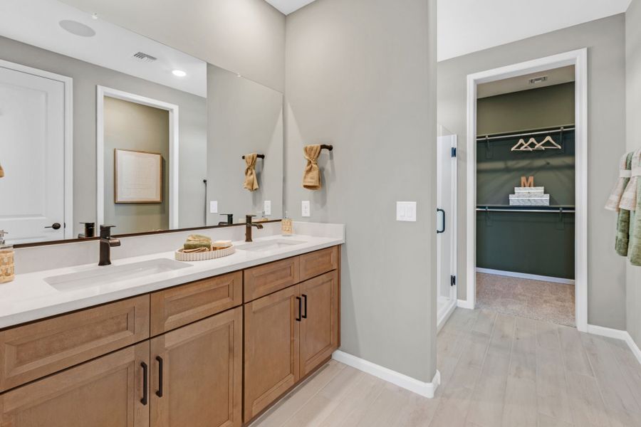 Furnished interior view inside a new home in Oasis At Rocking K, Vail (Image 8).