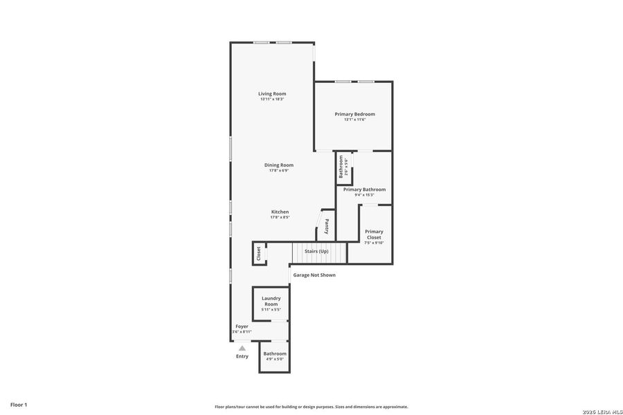 2D floor plan layout of this home in Vida, San Antonio, TX (Image 4).