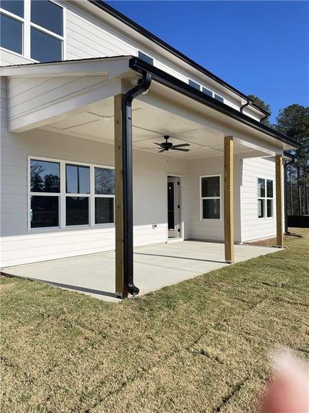 Exterior details and patio area of a home in , Marietta (Image 3). Exterior details and patio area of a home in , Marietta (Image 3).