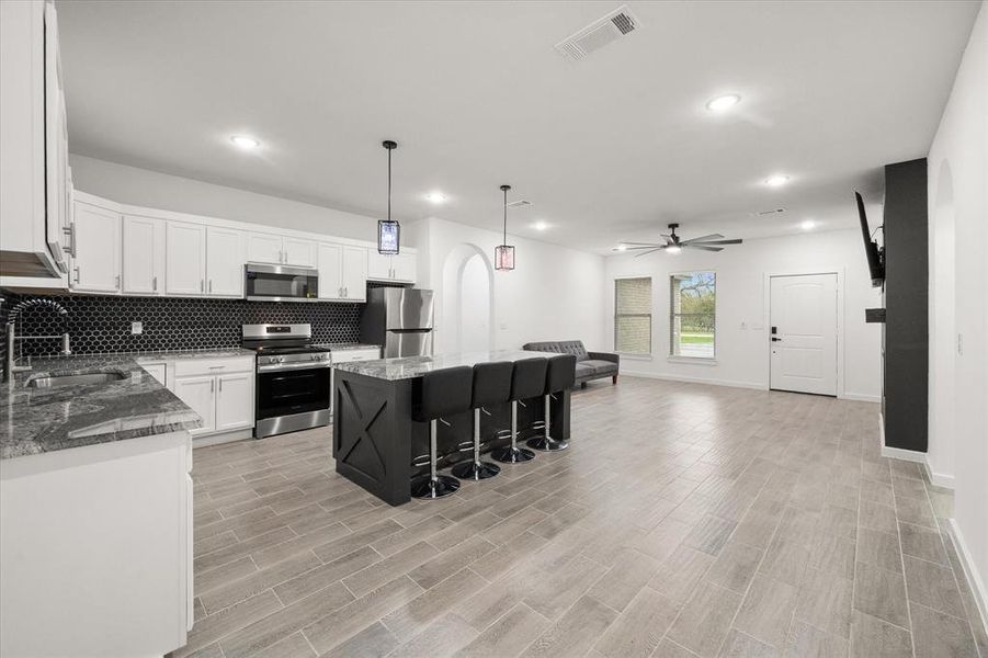 Furnished interior view inside a new home in , Barry (Image 9).