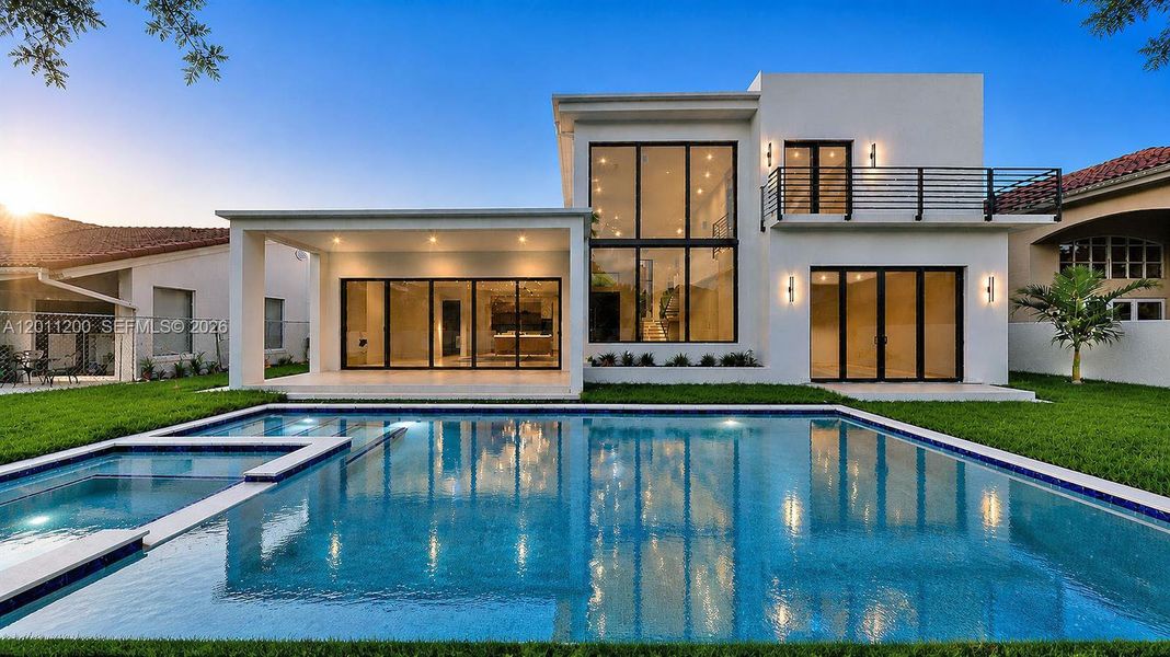 Exterior details and patio area of a home in , Miami Lakes (Image 38).