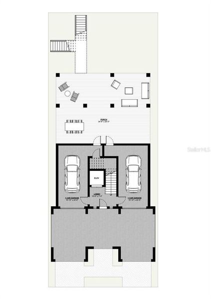 2D floor plan layout of this home in , Indian Rocks Beach, FL (Image 3).
