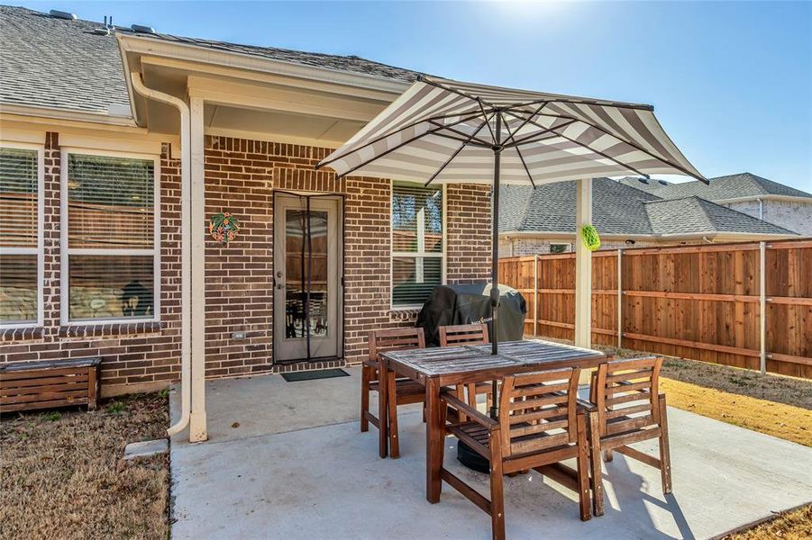 Exterior details and patio area of a home in , Fort Worth (Image 27). Exterior details and patio area of a home in , Fort Worth (Image 27).