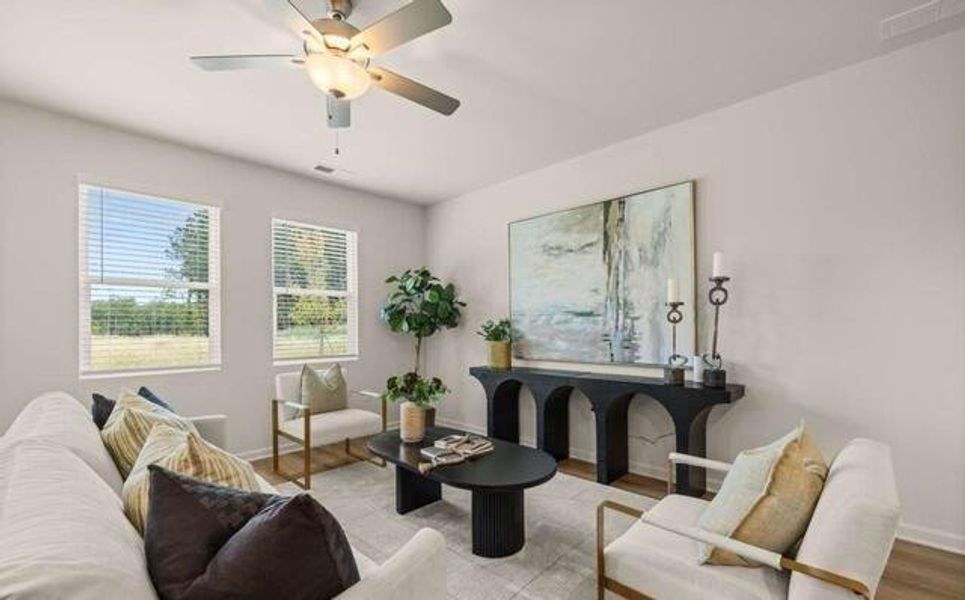 Furnished interior view inside a new home in Walden Park - The Retreat, Jonesboro (Image 12).