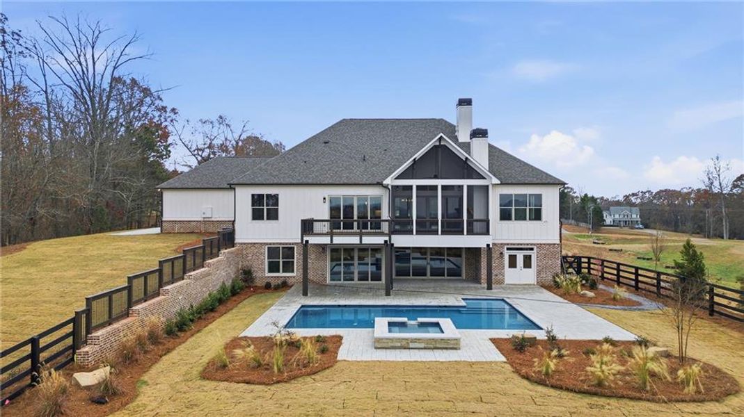 Front exterior of a new home in , Gainesville, GA, highlighting curb appeal (Image 38).