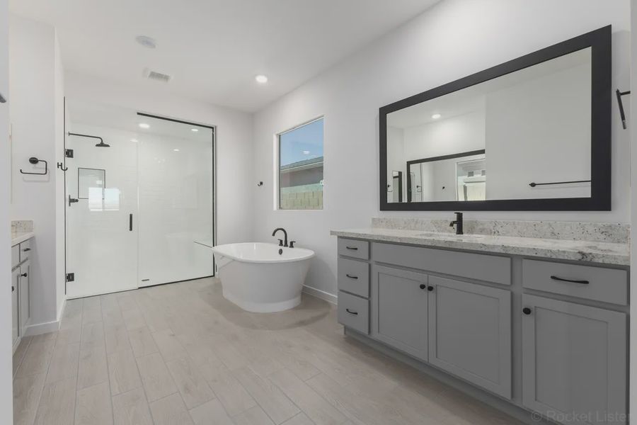 Furnished interior view inside a new home in Forté at Granite Vista, Waddell (Image 15). Furnished interior view inside a new home in Forté at Granite Vista, Waddell (Image 15).
