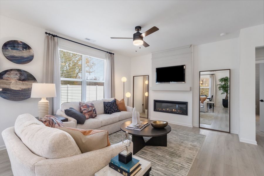 Representative furnished interior of a home built from the Julie II by Great Southern Homes in Peachtree Hills, Lexington (Image 10).