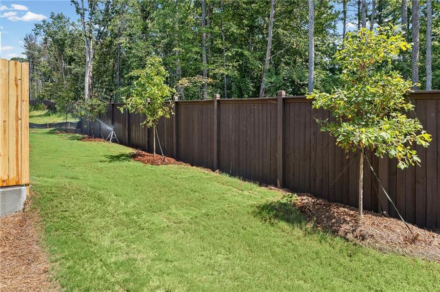 Exterior details and patio area of a home in Ansley Towns, Cumming (Image 18). Exterior details and patio area of a home in Ansley Towns, Cumming (Image 18).