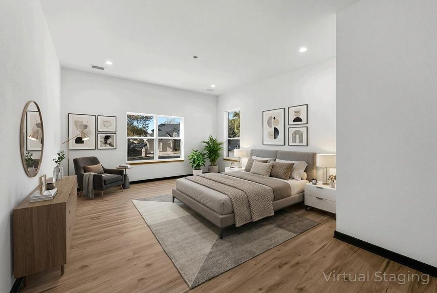 Furnished interior view inside a new home in , Willis (Image 17).