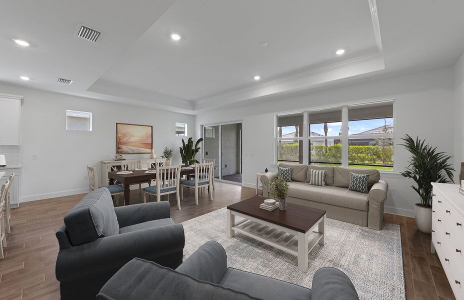 Spacious gathering room