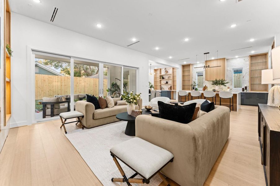 Furnished interior view inside a new home in , Houston (Image 40).