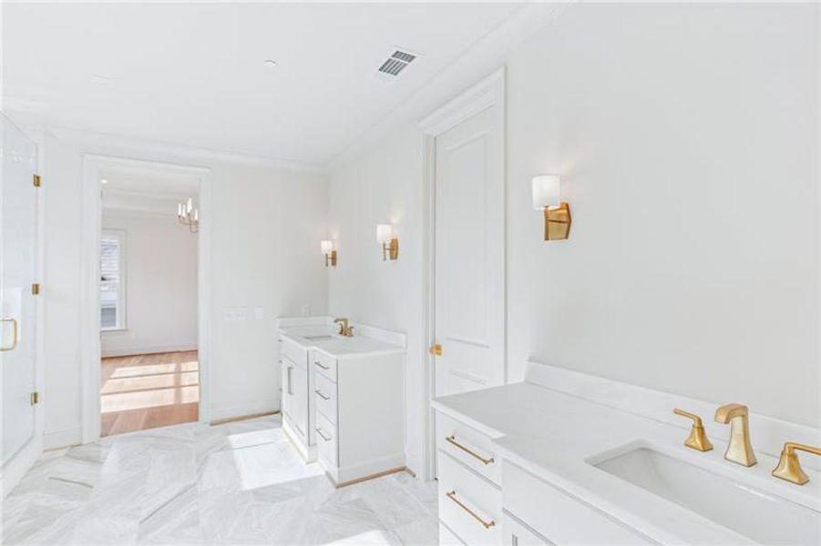 Furnished interior view inside a new home in , Marietta (Image 31).