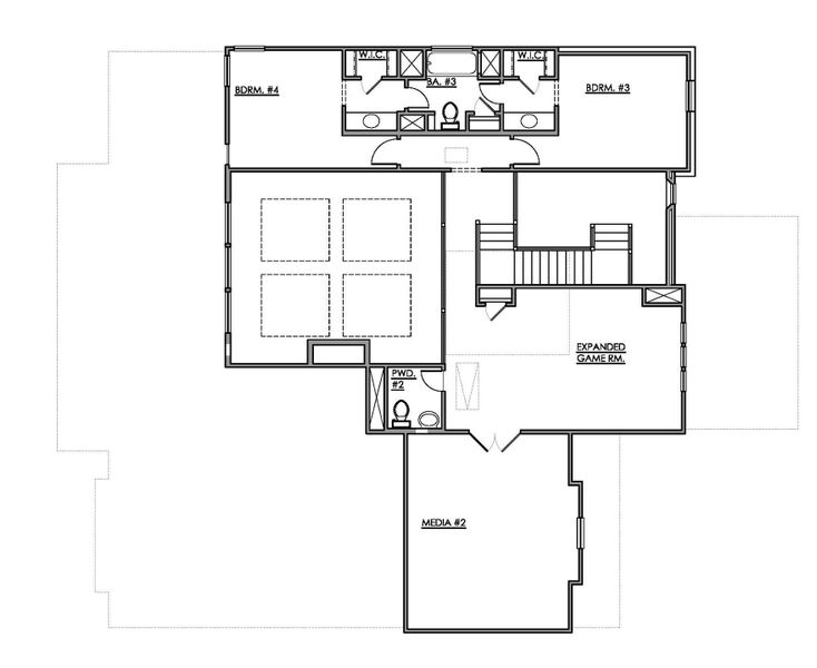 2D floor plan layout of this home in Santa Rita Ranch, Liberty Hill, TX (Image 3).
