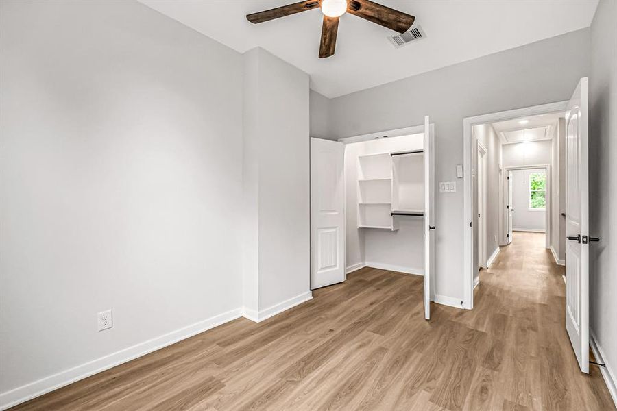 Double door closet in this bedroom, as well.