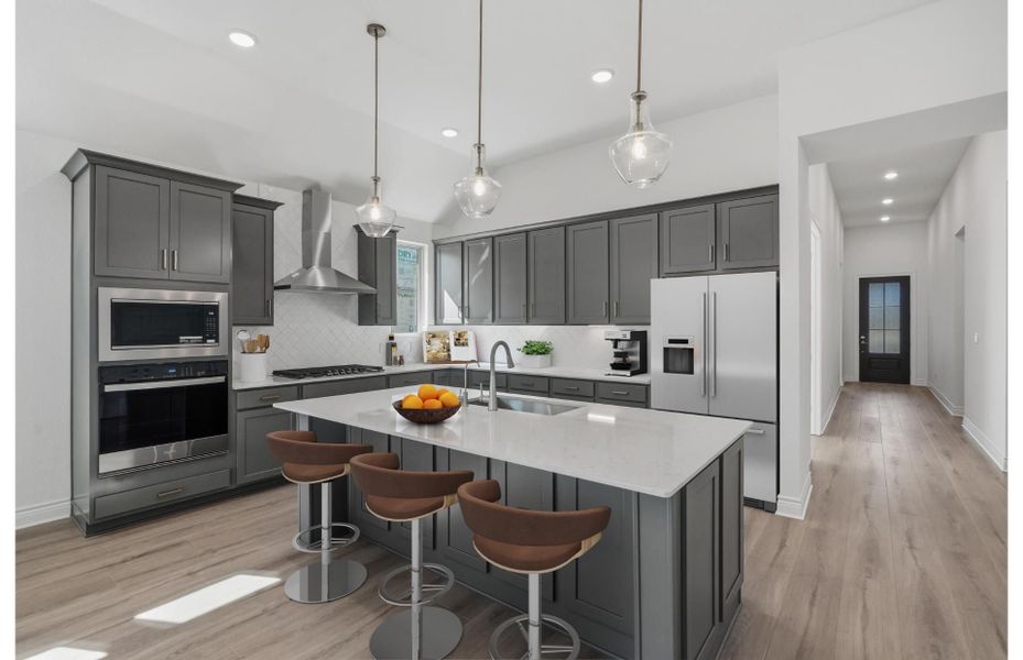 Furnished interior view inside a new home in Corley Farms, Boerne (Image 5). Furnished interior view inside a new home in Corley Farms, Boerne (Image 5).