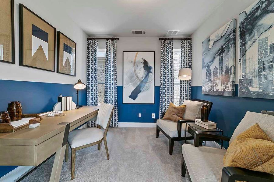 Furnished interior view inside a new home in Symmetry 37s, Frisco (Image 5).