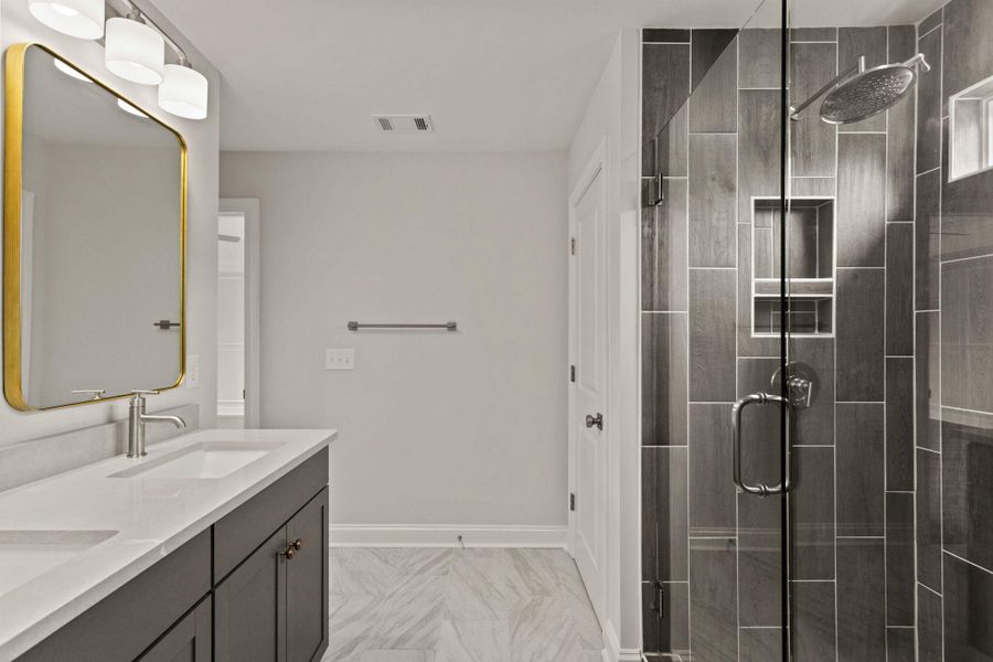 Furnished interior view inside a new home in Sweetgrass Station, Summerville (Image 8).