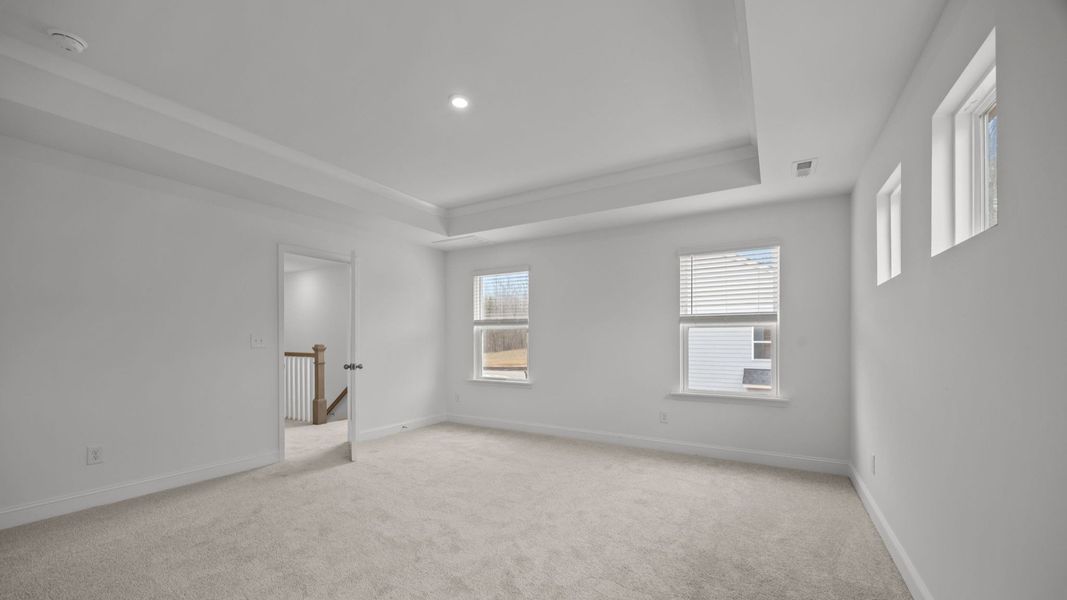 The Beramont Plan by DR homes in Farms at Bellingham, Mooresville, NC - Primary Bedroom