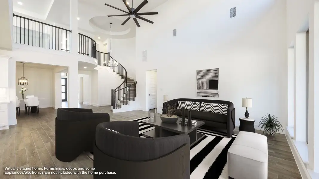 Furnished interior view inside a new home in Eldorado At Santa Rita Ranch 60', Liberty Hill (Image 6).