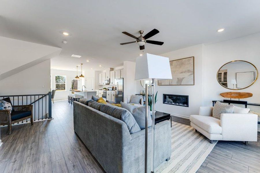 Furnished interior view inside a new home in Rosewood Farm, Lawrenceville (Image 13).