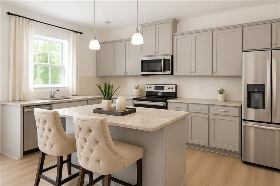 Furnished interior view inside a new home in The Hills at Cedar Creek, Winder (Image 14).