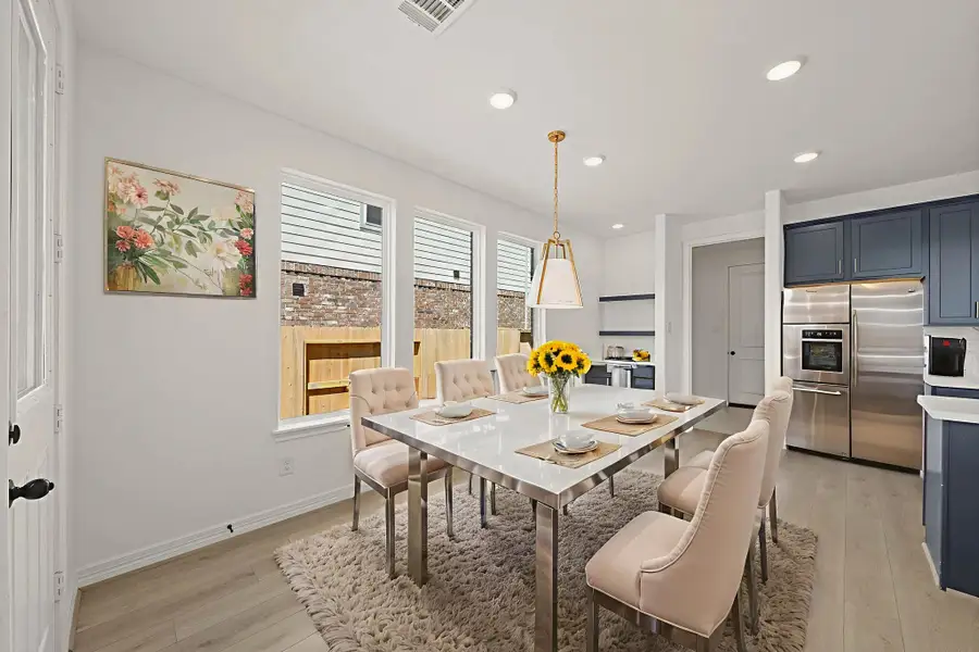 Dining space. Sample product photo. Actual exterior and interior selections may vary by homesite. Photo may be virtually staged. Dining space. Sample product photo. Actual exterior and interior selections may vary by homesite. Photo may be virtually staged.